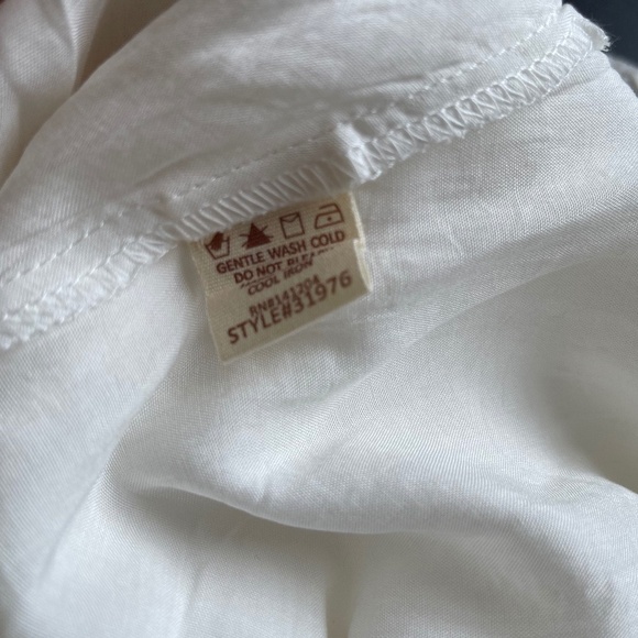 Hem & Thread White Babydoll Dress with Lace Trim Detail - Size Large - NWT - Picture 5 of 6